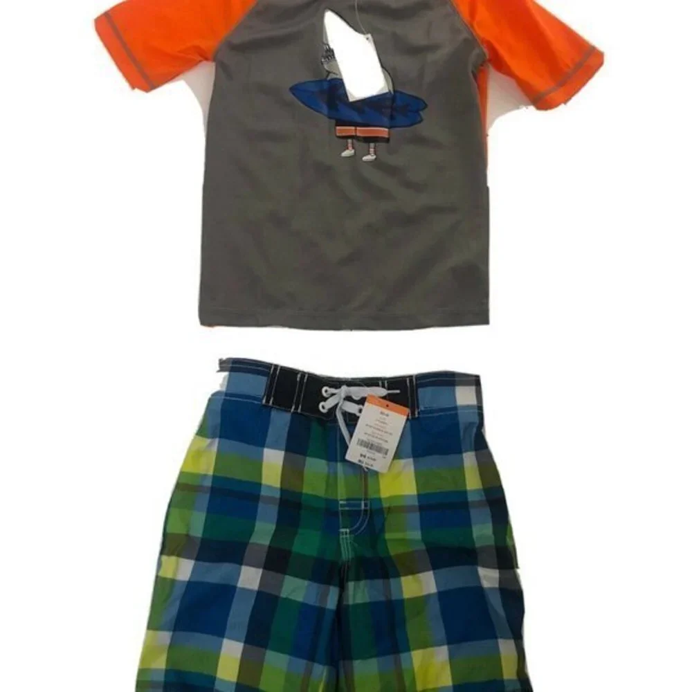 Gymboree Boys Swim Suit 2pc S (5-6)Trunks Shorts